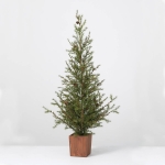 Potted Realistic Pine Tree 4'
